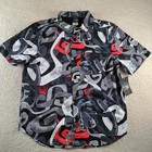 Chef 360 Unisex Chefs Shirt  Size Large Short Sleeve Black Colorful New With Tag