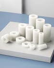 White Abs Nylon Round Non-thread Column Standoff Spacer Washer M3 M4 M5