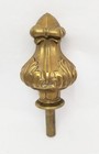 Old Brass Acanthus Leaf Newel Post Finial