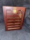 Thompson   Co  Inc  Wooden Cigar Humidor W  Drawers   Built-in Hygrometer