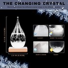 Storm Glass Weather Station     Elegant Drop-shaped Crystal Barometer  Perfect    