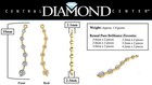 Yellow Gold Plated 925 Sterling Silver Earring Jacket With Pure Cubic Zirconia