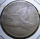 1858 Sl Flying Eagle Cent  vf- 