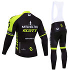 Mens Cycling Jersey Long Sleeve Bib Kit Bike Shirt Clothes Camiseta De Ciclismo
