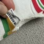 Vtg 60s Startex Kitchen Dish Tea Towel Cotton Rayon Striped Red Green Italian
