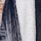 Ross Michaels Bathrobe Nwt Gray White  Plush Sherpa Lined Kimono Mens Size S M