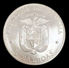 1972 Silver Panama 5 Balboas Fao Coin Brilliant Unc Designed By Frank Gasparo