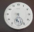 Vintage 16 Size Elgin Pocket Watch Movement Gr  381 Keeping Time 17 Jewel