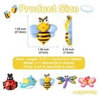 30pcs Resin Cabochons Bee Butterfly Ladybug Flatback For Diy Craft Scrapbooking