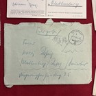 Panzerkorps 1942 Feldpost Cover W Letter Panzer Tank Korp Police Ww2 Wwii German
