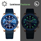 Mens Waterproof Luminous Casual Sports Watch Analog Quartz Date Dress Wristwatch