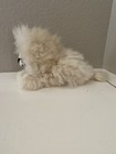 Alpaca Fur Stuffed Lion Plush Doll 14 X 8 Soft Cream Tan Color