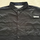 Columbia Tamiami Pfg Omni-shade Rip Stop Shirt Mens Size Xxl Black Vented