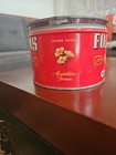Folgers Vintage Red Metal Coffee Can Tin Regular Grind  16 Oz With Lid