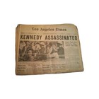 Kennedy Assassinated 11 23 1963 Original L a times Newspaper Cover
