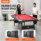 Vevor 7ft Billiards Table Portable Pool Table Red Cloth For Family Game Room
