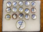 1953 Post   s Grape-nuts Flakes Roy Rogers Set Of 16 Cereal Premium Pins