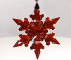 Swarovski 2020 Small Snowflake Christmas Ornament Red 5527750 Genuine New Mib 