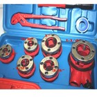 10pcs Manual Ratchet Pipe Threader Kit 6 Threading Dies Pipe Cutter   Wrenches