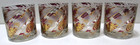 Vintage Culver Glass Tumblers Set Of 4 Frosted Whiskey Old Fashioned Rocks