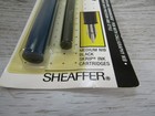 Sheaffer Vintage Calligraphy Blue Black Medium Nib Fountain Pen Refillable Usa
