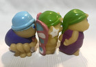 Vintage Playskool Glo Friends Glow Worm Bug Finger Puppet Lot Of 3 Figures