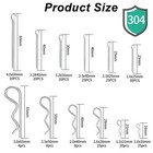 Cotter Pin Assortment Kit  210pcs 12 Sizes 304 Stainless Steel R Clips Spring Re