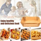 1000x Air Fryer Disposable Paper Liner Non-stick Baking Oil-proof Liners Square