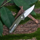 Pocket Knife  D2 Steel Blade  Green G10 Handle  Edc Knife For Hunting Camping