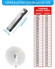 Feeler Gauges - 32 Blades Gauge Set Stainless Steel Dual Marked   