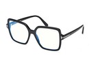 New Tom Ford Tf6063-b 001 Black Blue Block Lens Authentic Eyeglasses Frame