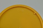 Vintage Foley Plastic Yellow Coasters 3  Across Pair Of 2