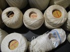 Vintage Mixed Lot Of Shades Of White ivory ecru Crochet Threads - 23 Pieces