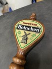 Vintage 13    Imported Heineken Wood Beer Tap Handle Pull Bar Keg Double Sided