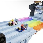 Hot Wheels Mario Kart Rainbow Road Race Track Set   Lights   Sounds   Brand New