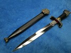 Vintage Polish Bear Presentation Antia Dagger And Scabbard Excellent Condition