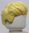 Lego Bright Light Yellow Mini Doll Hair Short Spiked Swept Up In Front