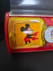 Vintage Rare Disney-mickey  Mouse Wrist Watch W  Case-bradley Time Nib