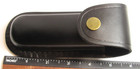 Large Black Leather Knife Sheath Belt Pouch Fits Up To 5 5  free Nylon Sheath