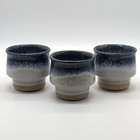 Stone Soldier Pottery Set Of 3 Mugs Coffee Tea Stackable Jacksonville Vermont