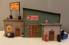N Scale Flat Franky   s Tire Service  Structure Kit Laser Cut