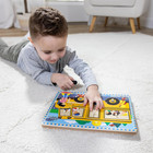 Melissa   Doug The Wheels On The Bus Song Puzzle     8-piece Wooden Peg Puzzle Wit