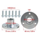 Go Kart 3 Stud Wheel Hubs Steering Spindle Knuckles For Diy Karting Drift Trike