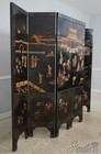 L73298  Chinese Lacquer Ebonized 6 Panel Screen Divider