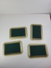 Set Of 4 Vintage 1980 New England Landmarks Collectible Metal Trays 7x5
