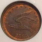 Dedham Tn180a-5a R8 Ngc Ms63 - N o Underwood 5 Cents - Rare Single Merchant Town