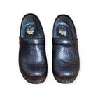 Dansko Women Tooled Black Floral Clog Size 39 Eu Us 8 5-9