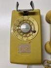 Vintage 1960s 70s Western Electric 554 Rotary Wall Phone - Harvest Gold