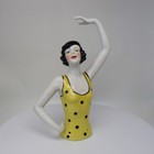 Art Deco Style Half Doll Figurine Pin-up Half Doll Pincushion Arms Away French S