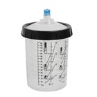 50 Pack 27 Oz Disposable Paint Spray Gun Cup Kit With Liners  sealing Plugs